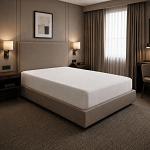 Downright Waterproof Mattress Pad Twin 39x75x14 Terry Top 80/20 Cotton Poly w/Elastic Jersey Skirt 8 Per Case Price Per Each